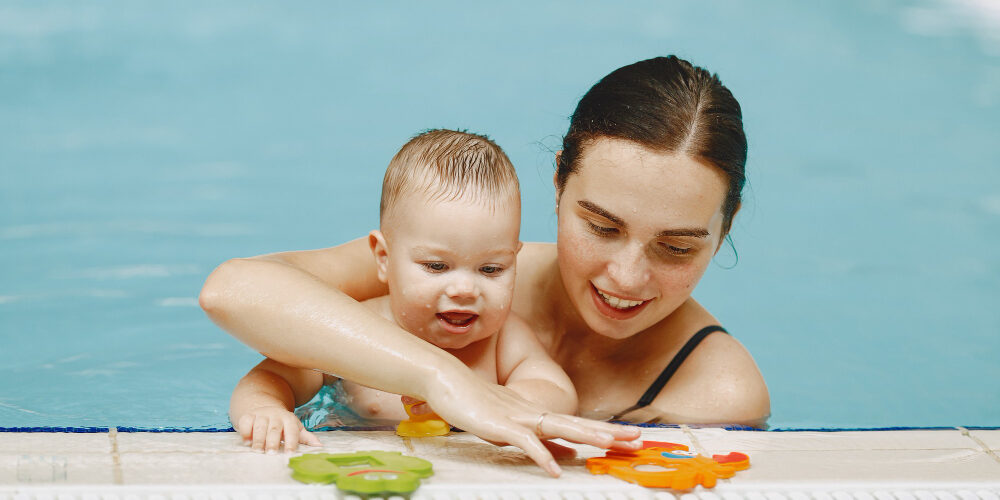 Parent and child swim lessons for babies